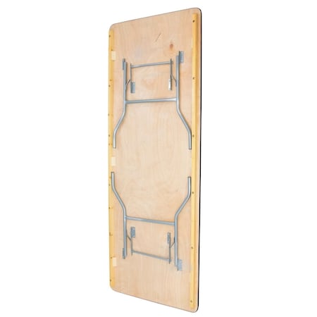 Atlas Commercial Products Titan Series Wood Folding Table, 8 ft x 48 King Banquet, Vinyl Edge WFT5-4896